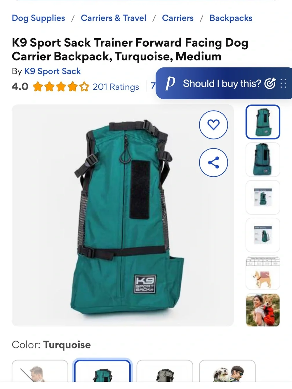 K9 sportsac dog carrier